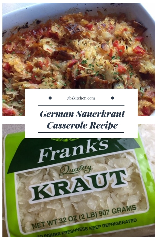sauerkraut casserole recipe
