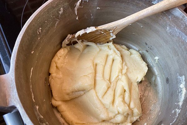 cream puff dough step 1