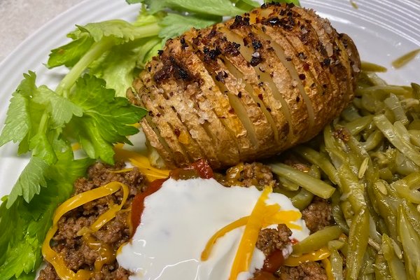 another version of Hasselback potatoes