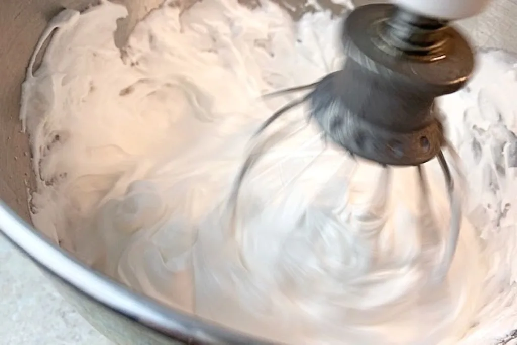 whipping egg whites for meringue