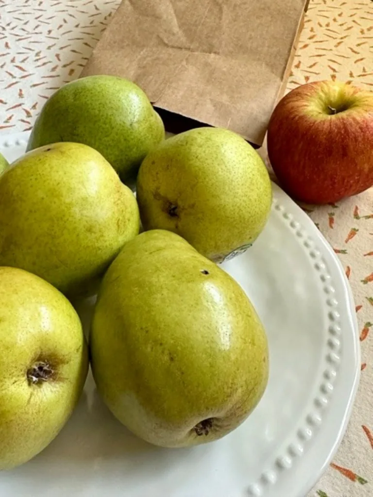 unripe pears