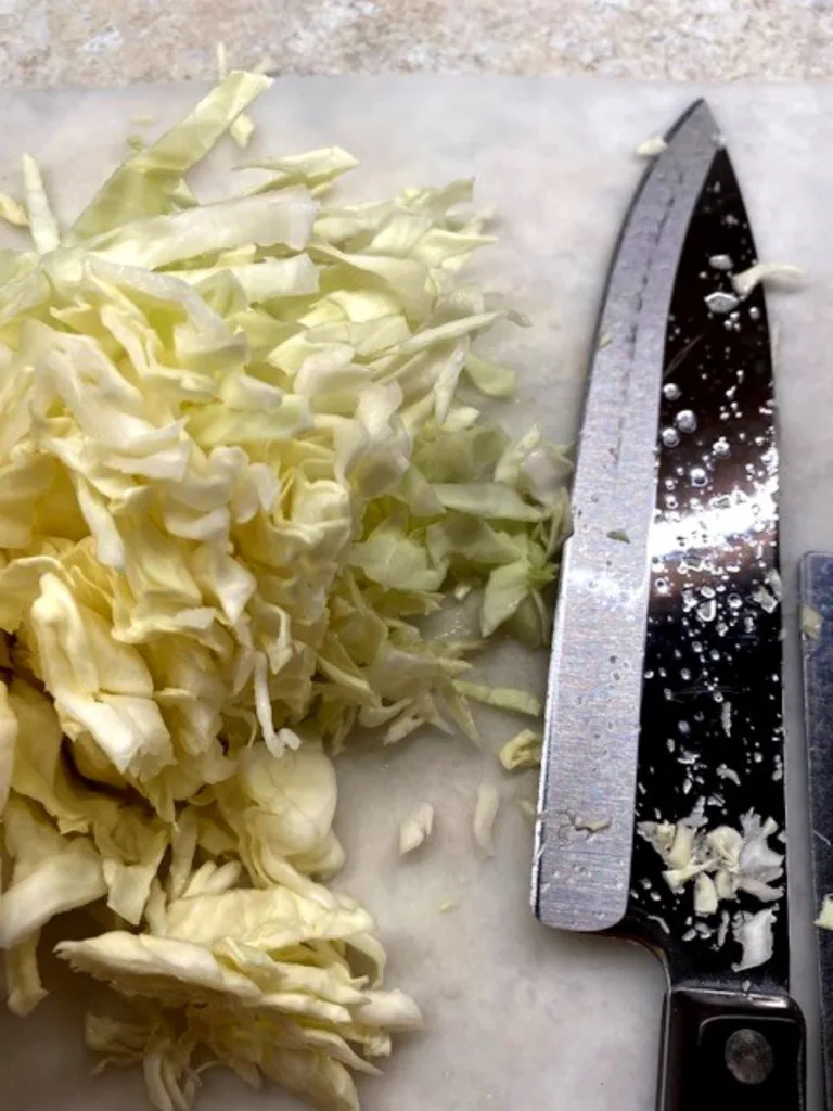 chopped cabbage

