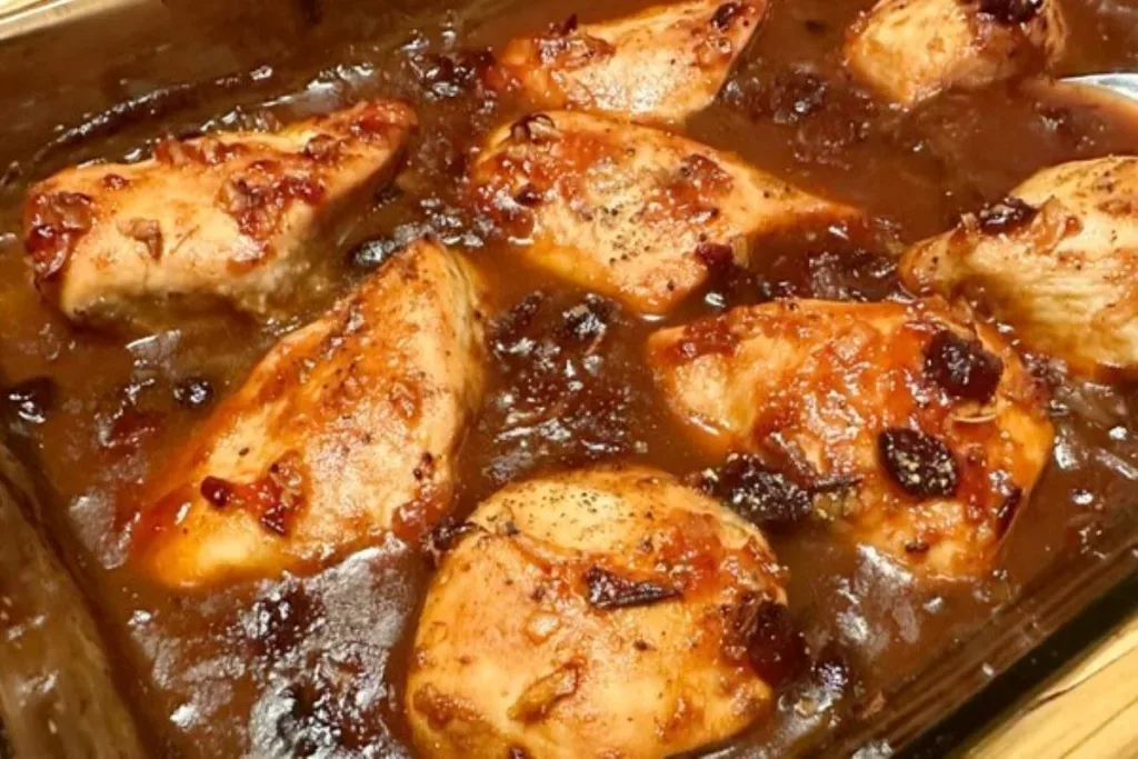 delicious baked cranberry chicken
