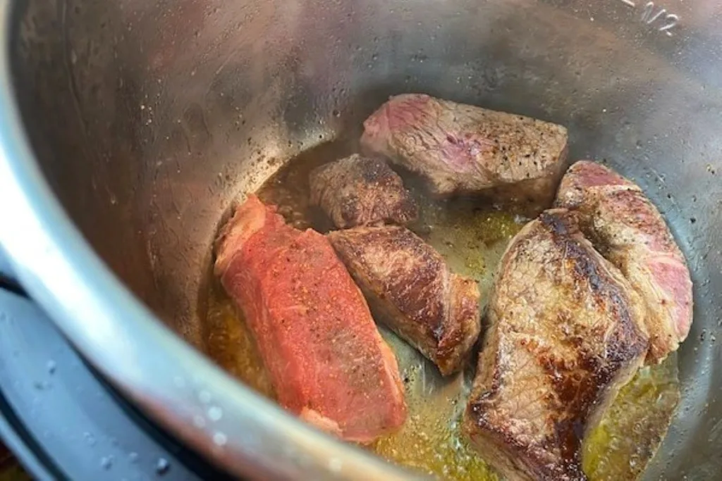browning the beefshortribs
