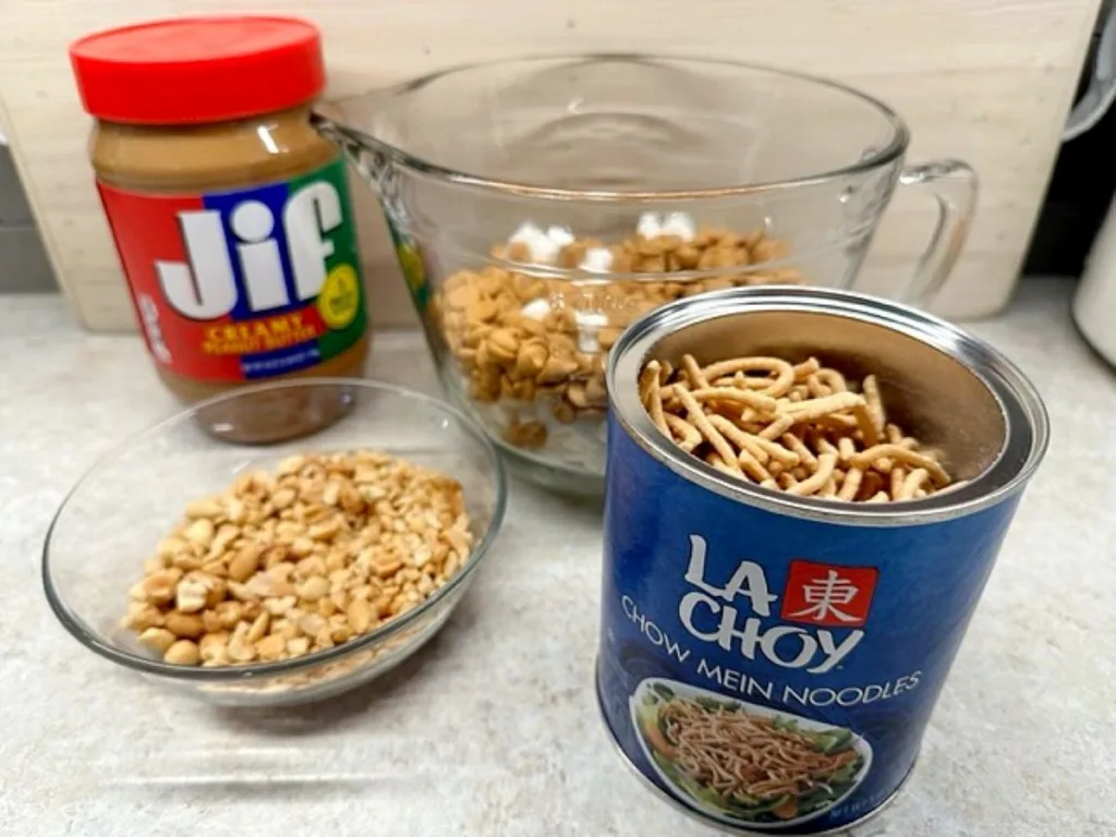 ingredients for chow mein noodle haystacks
