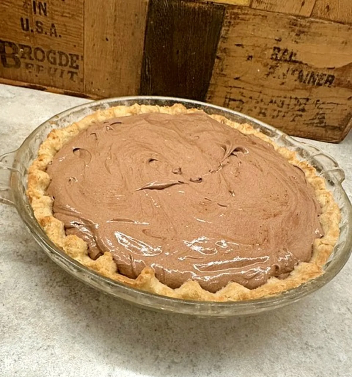 French Silk Filling in patty cake pie crust
