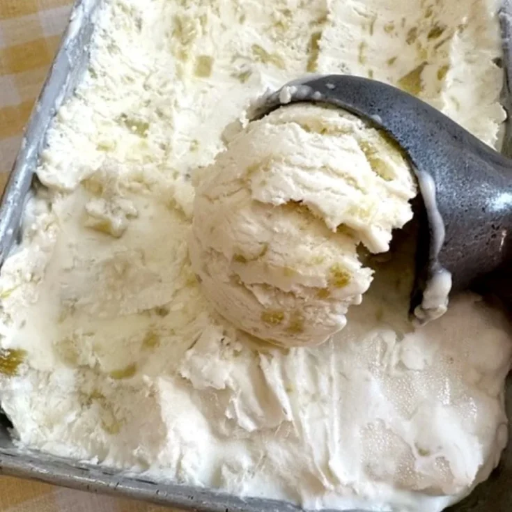 rhubarb ice cream