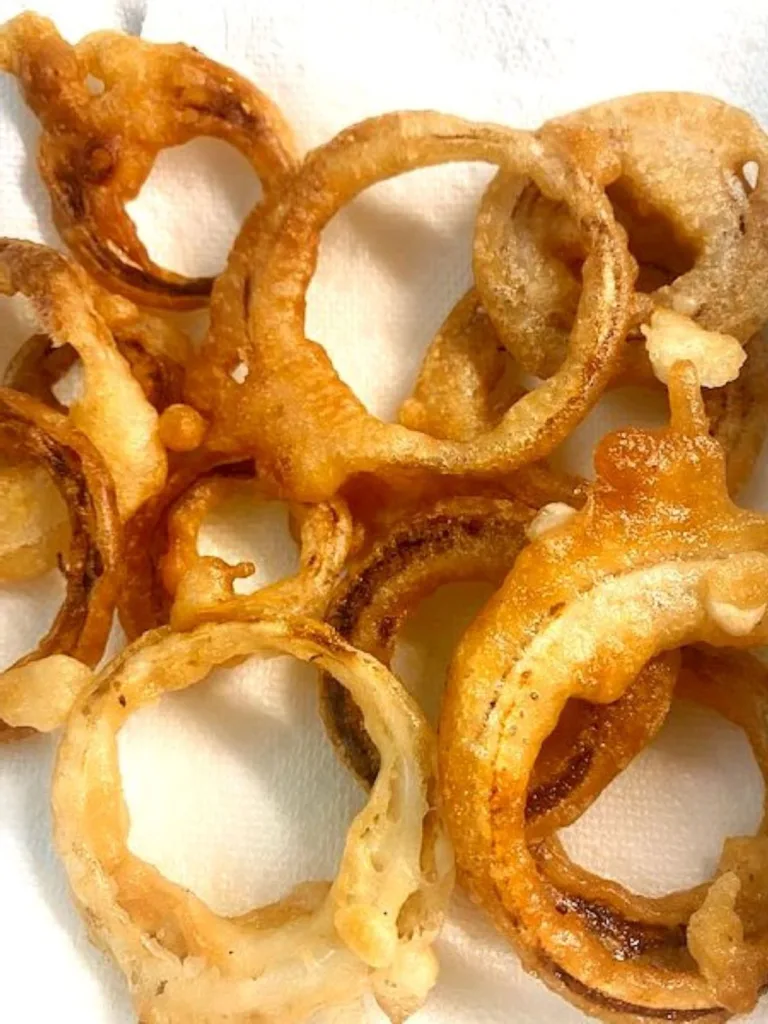 crisp, tasty, light onion rings