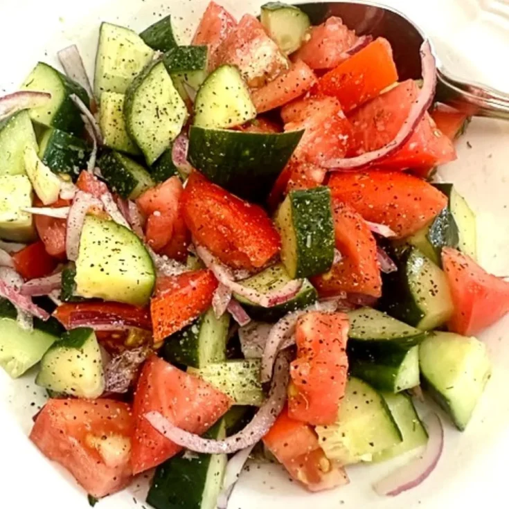 tomato and cucumber salad