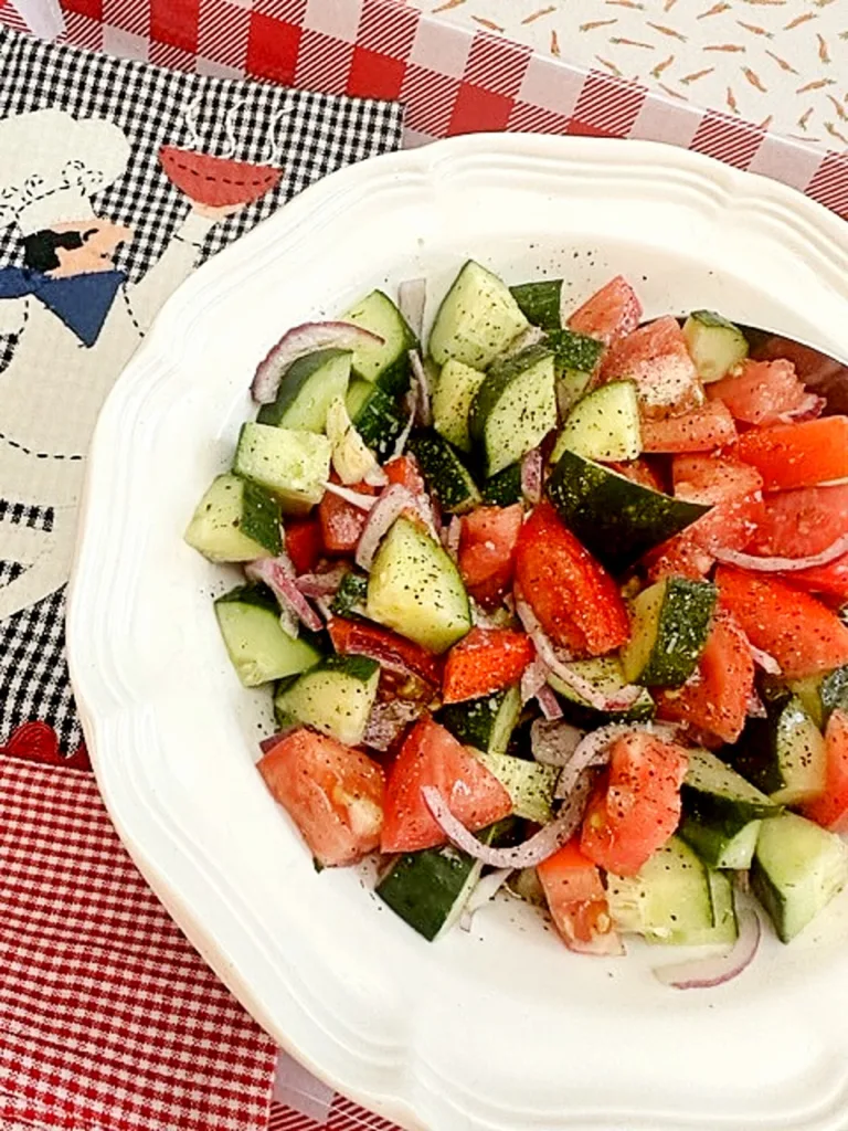 tomato and cucumber salad